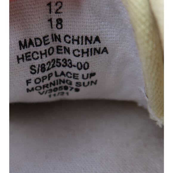 Old Navy Shoes Kids 12 Slip On Sneakers Casual Canvas Morning Sunshine Trainers - Picture 11 of 11